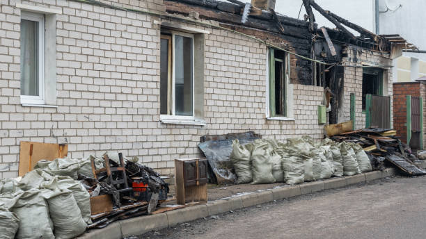 Professional Fire Damage Assessment technician working in Franklin Park, NJ